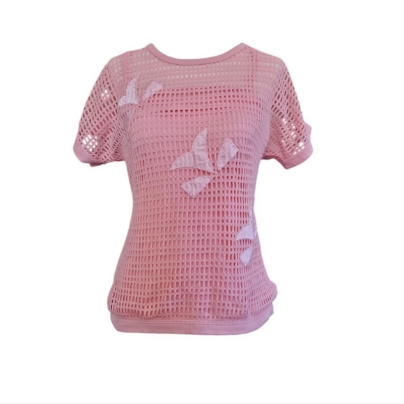 Vintage Andrew St. John | Crochet Short Sleeve Top Size Small - Picture 1 of 4